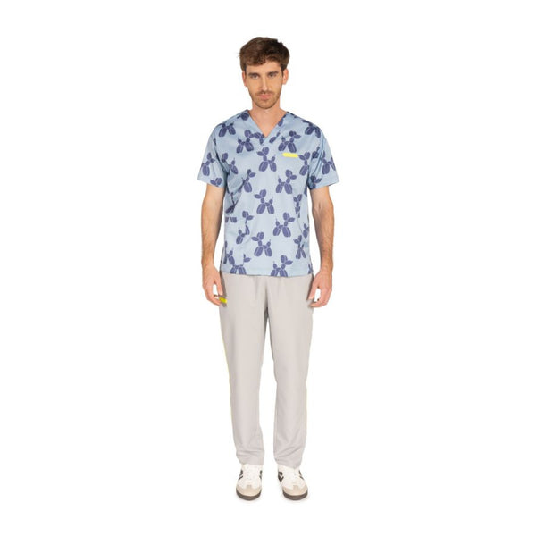Artero Denver Printed Poodle Blue Smock (COMING SOON)