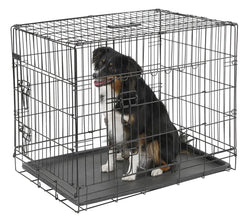 DOG CAGE COLLAPSIBLE & MAT L 92cm W 63CM H74CM
