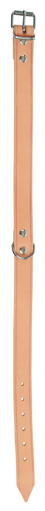 Collar Leather Plain Black Mexica 27 X 10cm