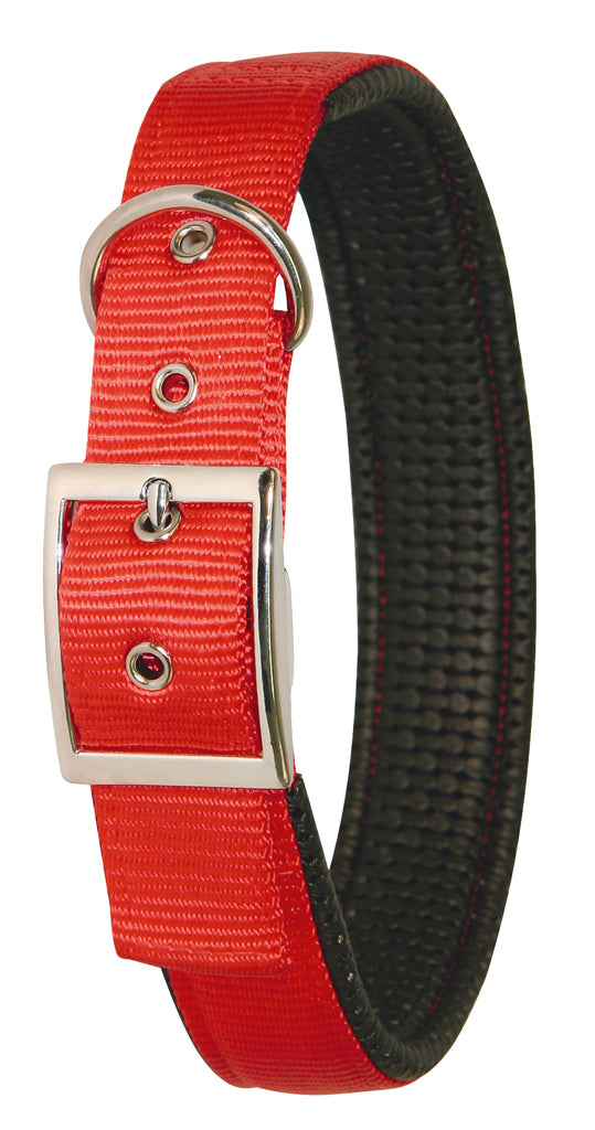 Collar Nylon Miami Plus Red 33-39cm X 20mm