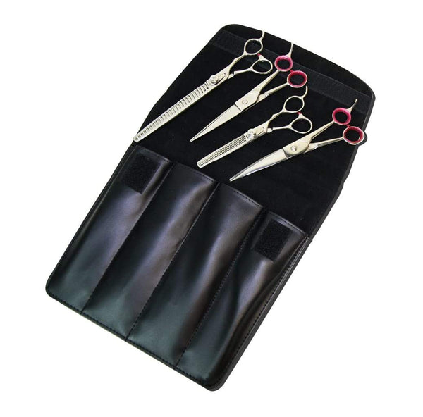 GEIB GATOR PROFESSIONAL SCISSORS SET of 4 inc CASE